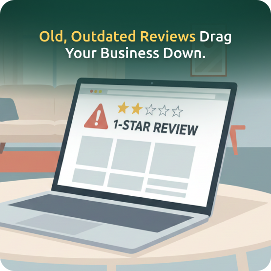 Outdated remodeling company website before professional redesign