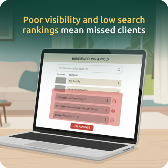 Remodeler SEO services fixing websites that don’t generate calls