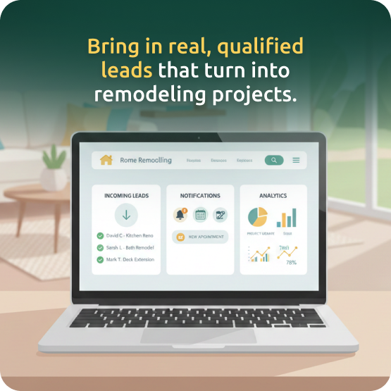 Remodeling leads system designed to eliminate tire kickers