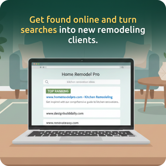 Remodeling marketing agency helping contractors rank for local searches