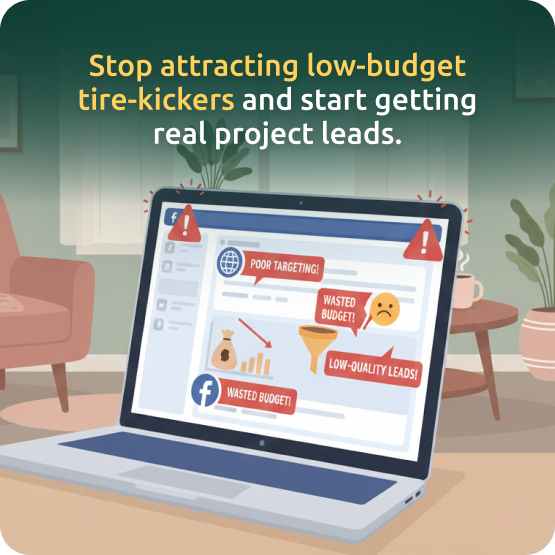 Targeted social media advertising for remodeling contractors