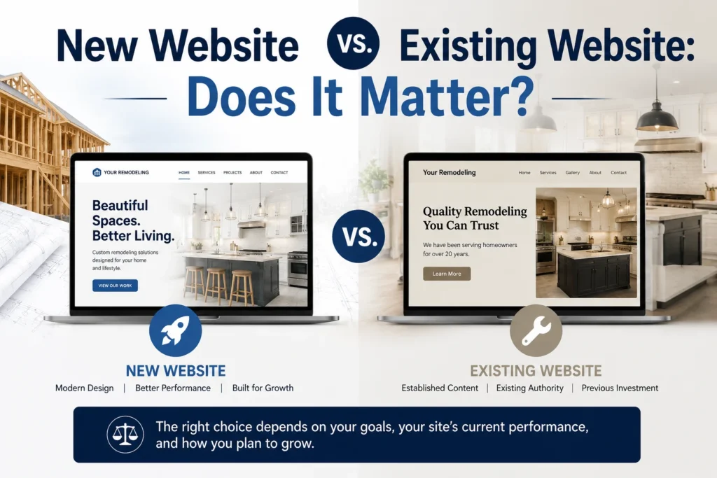 New Website vs. Existing Website: Does It Matter?